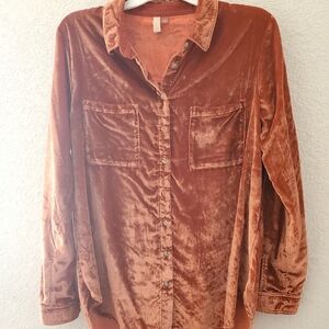 Velvet Copper colored blouse